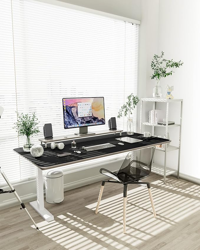 YSAGi Non-Slip Leather Desk Pad XL Size, Waterproof Laptop Computer Desk - Image 2