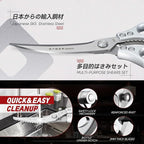 TIVOLI Kitchen Scissors Set Silver, Japanese Stainless Steel Kitchen Shears - Image 2