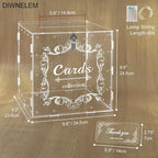 DIWNELEM Acrylic Wedding Card Box - Image 2