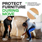 IDL Packaging 2” x 2” x 12” Cardboard Edge Protector (Pack of 20) - Corner Protectors for Shipping, Storage, & Moving – Reinforced Corner Guard Protection for Pallets, Wall Corners, & Furniture | White Corner Protectors for Shipping, Storage, & Moving –
