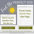 Activity Log Notepads Pad Planners to List a Task, Action or Contact. A - Image 3