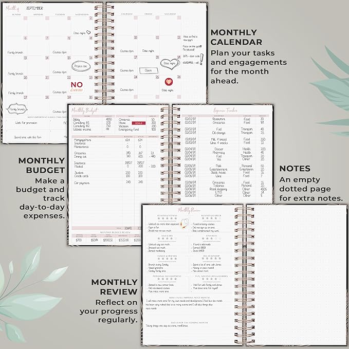 PLANBERRY Large Hourly Schedule Planner Premium – Undated Organizer - Image 4
