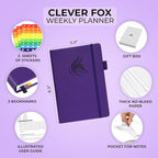 Clever Fox Planner – Undated Weekly & Monthly Planner - Image 2