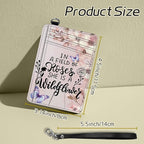 BWEGRHE Small Travel Wallets, Sakura Butterfly Slim Minimalist Front Pocket - Image 2