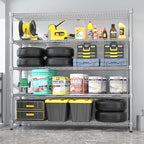 Homdox 5 Tier Heavy Duty Metal Wire Shelving - Image 4