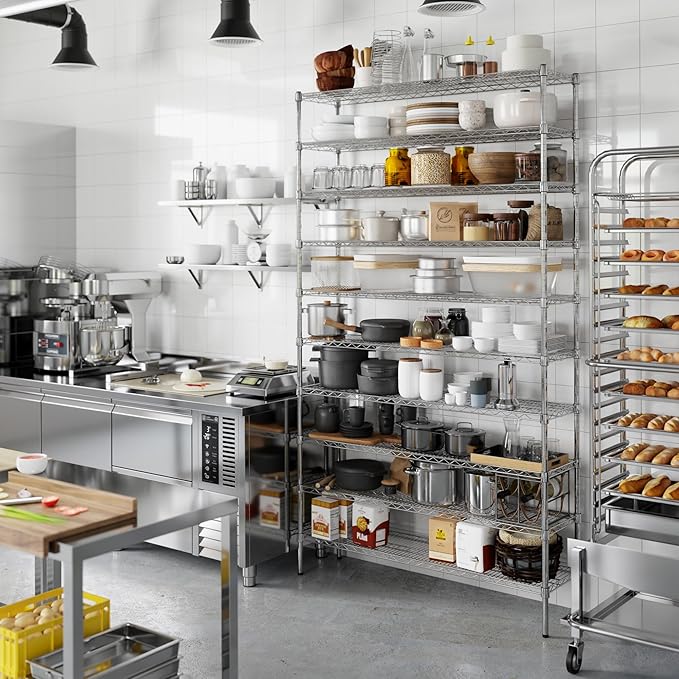 Regal Altair 14" Deep x 54" Wide x 96" Height Wire Shelving Kit | 10-Tier | NSF - Image 7