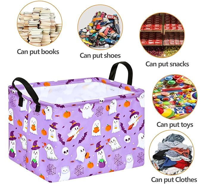 FUULOXE Halloween Empty Storage Basket - Image 4