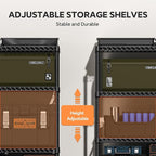 M MZG 5 Tiers Storage Shelves Load 3300LBS, Metal Shelving Wire Metal Shelving - Image 4