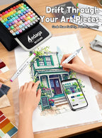 AEDAGA 120 Colors Alcohol Markers - Image 6