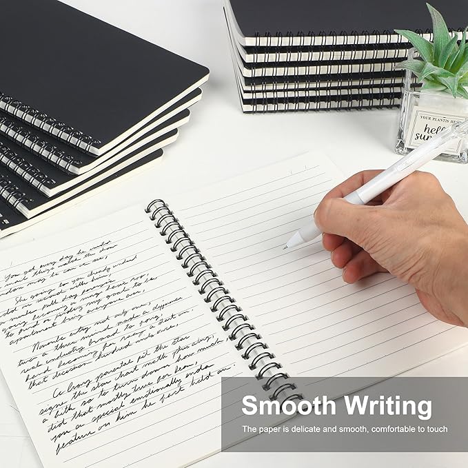 miikoul 100 Packs A5 Spiral Notebooks, 60 Sheets/120 Pages, Hardcover Lined - Image 4