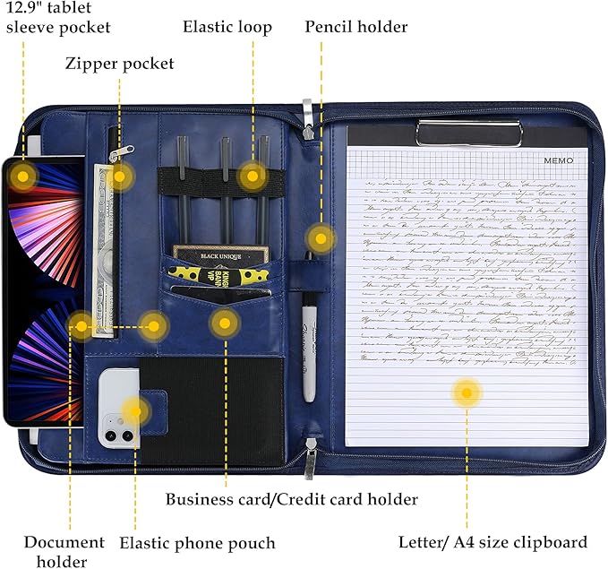 ProCase Portfolio Business Padfolio Folder - Image 2