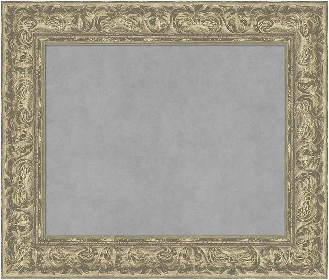 Amanti Art Silver Framed Magnetic Board 23x27 Small Vision Board by AmantiArt