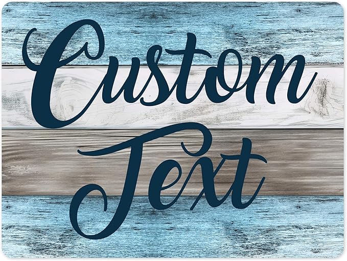 Custom Sign, Custom Street Sign, 11 Font Colors, 13 Font Styles, 4 Hole Options by MySignCenter
