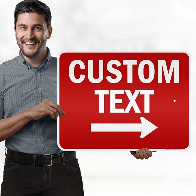 Custom Arrow, Custom Directional Sign, Right Arrow, 18x24 Inches, 3M EGP - Image 2