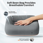 Tounee Book Holder Stand - Ultra Soft Lap Beanbag Pillow for Books, Tablets, iPads & Kindle - Hands-Free Reading & Viewing in Bed/Couch - Reduces Neck Strain - Perfect for Book & E-Readers Lovers
