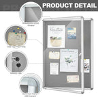 Geetery 36 x 24 Inch Enclosed Bulletin Board - Image 3