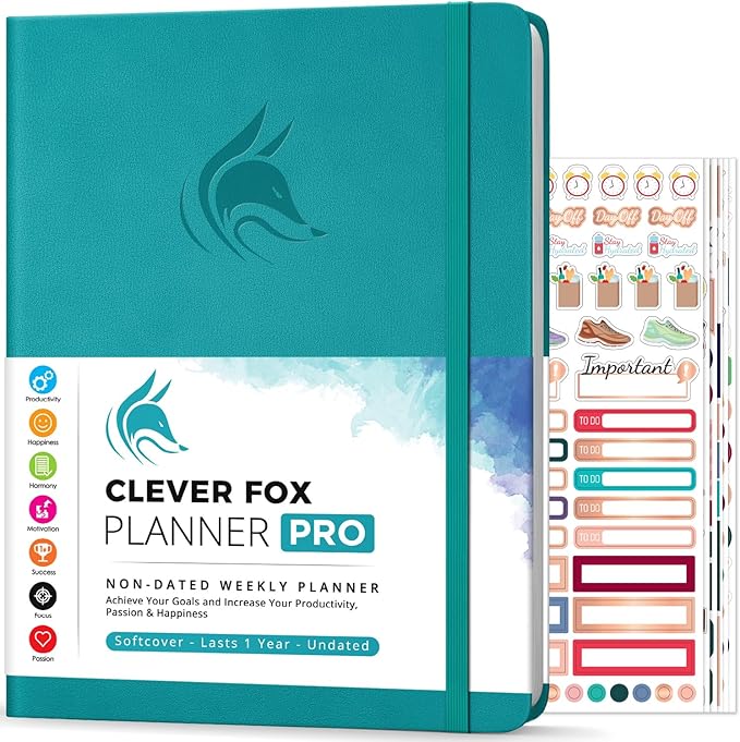 Clever Fox Planner PRO – Weekly & Monthly Life Planner to Increase Productivity by CleverFox