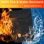 2 Pack Small Fireproof Wallet Pouch, Non-Itchy Waterproof Cash Bag - Image 4