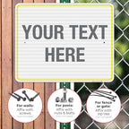 Personalized Custom Customize for Office, Delivery Yellow Sign, 24x30 Inches - Image 4