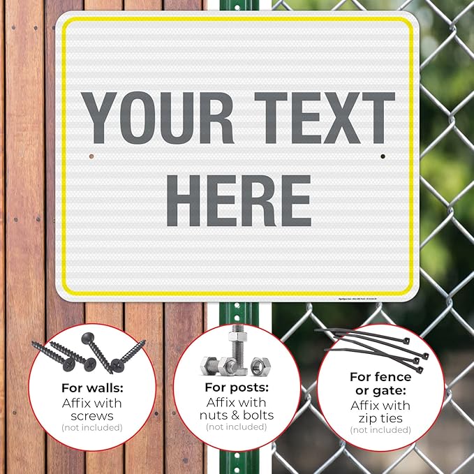 Personalized Custom Customize for Office, Delivery Yellow Sign, 24x30 Inches - Image 4