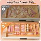 Vtopmart 25 PCS Plastic Drawer Organizers Set, 4-Size Versatile Bathroom and - Image 3