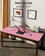 YSAGi Leather Desk Pad Protector, Office Desk Mat, Large Mouse Pad, Non-Slip PU - Image 3