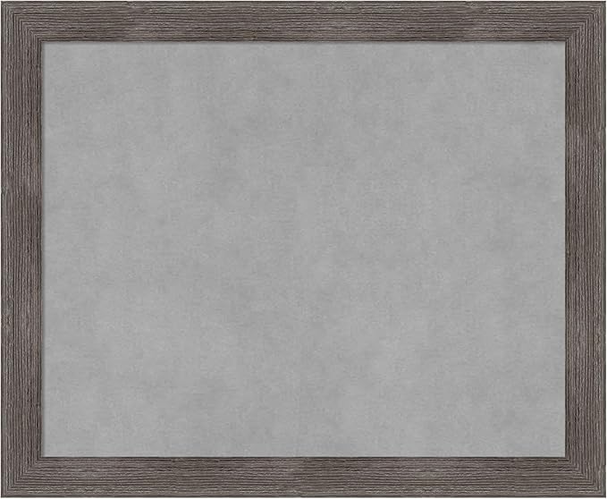 Amanti Art Grey Framed Magnetic Board 19x23 Small Vision Board by AmantiArt