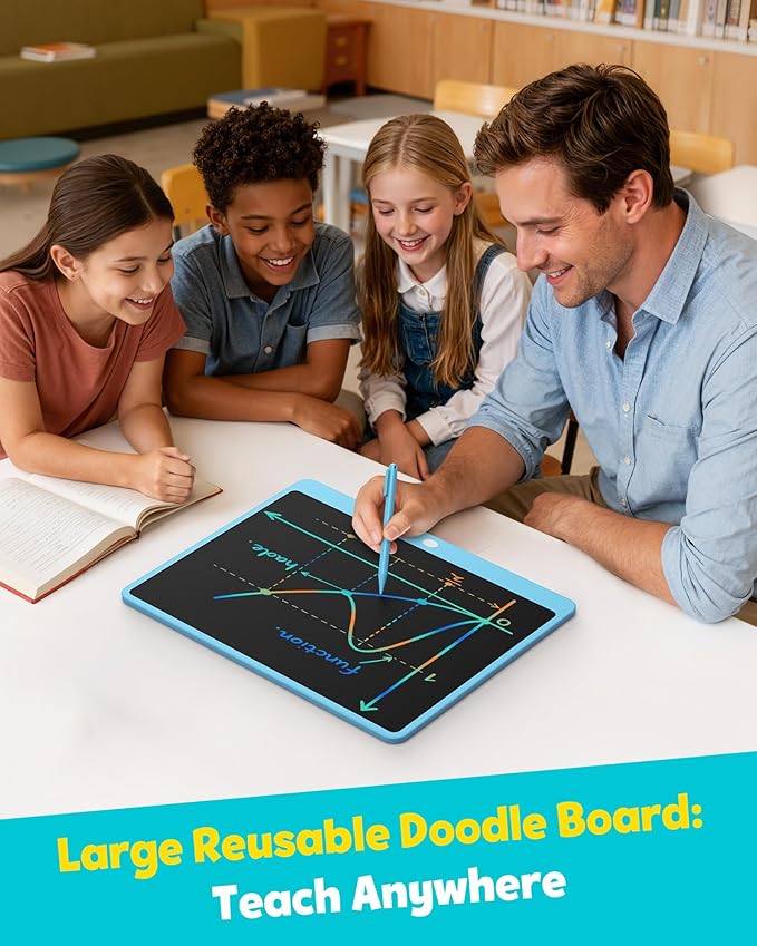 TEKFUN LCD Writing Tablet for Adults, Large Doodle Board, 16 Inch Colorful - Image 6