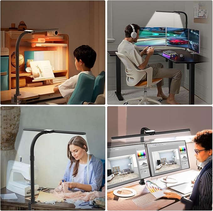 AKRRYR Led Desk Lamp for Home Office, 24W Bright Eye-Caring Desk Light - Image 6