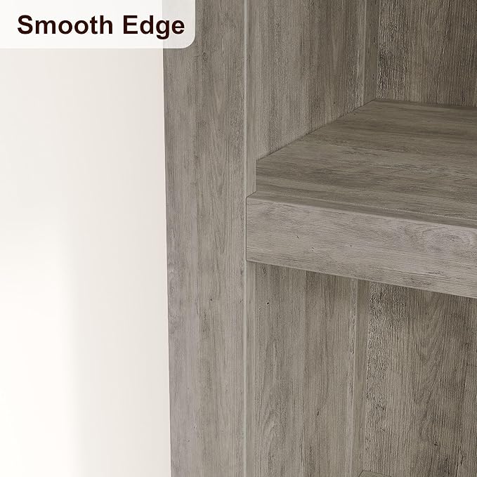 IDEALHOUSE 71" Farmhouse Bookshelf w/Adjustable Shelves & 31.5 in Whidth - Image 5