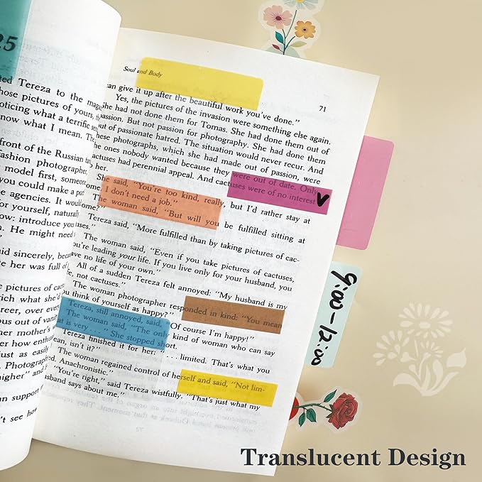 ELII 500 PCS Sticky Index Tabs 2 Inch Book Tabs - Image 4