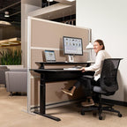 Stand Up Desk Store Oakwood Aesthetic Modular Walls | Room Divider Wall - Image 2