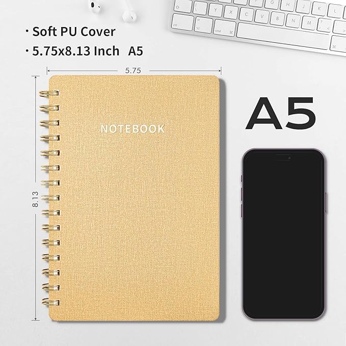 Spiral Notebook-5.75" x 8.125" College Ruled Journal - Image 3