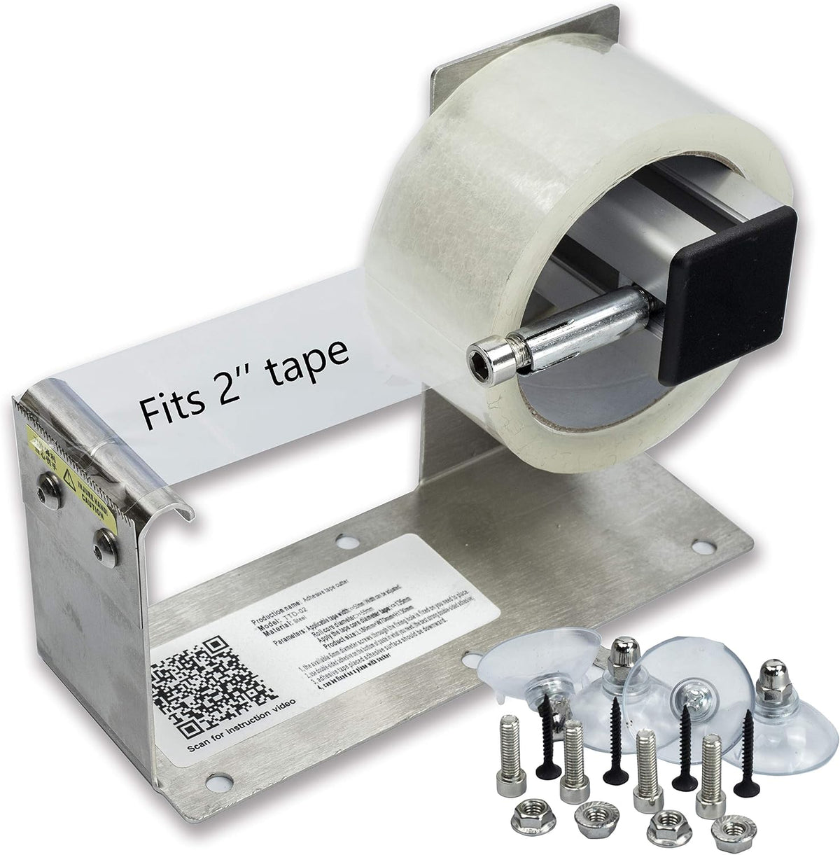 2 inches Desktop Table Top/Wall Mounted Tape and Label Dispenser, Large Deskt...