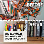 XPH Funny Taco Gifts Pen Pencil Holder Organizer - Image 6