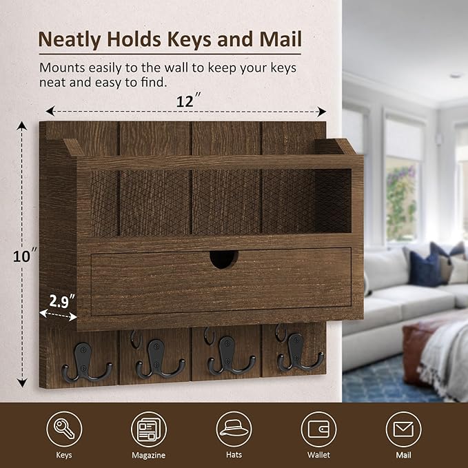 Nekon Mail Organizer with Drawer - Image 5