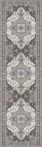 GENIMO 2X7 Hallway Runner Rug, Machine Washable Non Slip Vintage Floral - Image 7