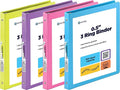½ Inch 3 Ring Binder .5 inch Clear View Cover by ENDAY