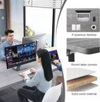 JEHUJD Conference Table, 55.1''Folding Conference Room Table - Image 7
