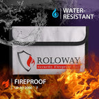 ROLOWAY Small Fireproof Bag, Non-itchy Fireproof Money Bag - Image 3