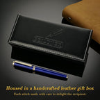 BEILUNER Blue Fountain Pen, Stunning Luxury Pens - Image 5