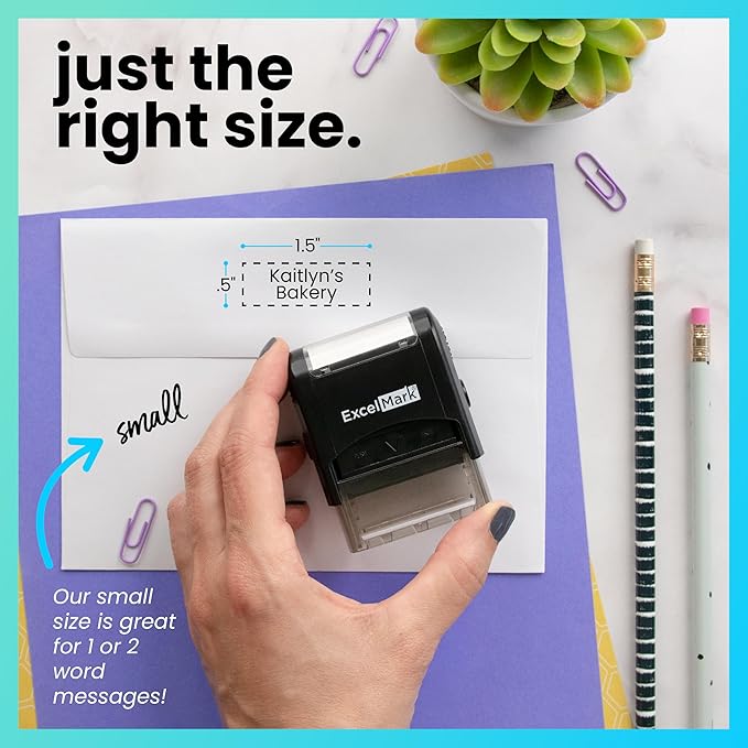 ExcelMark Custom Stamp – Clear & Crisp Impressions – Personalized Self-Inking - Image 7