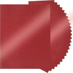 25 Sheets Red Shimmer Cardstock 8.5 x 11Inch Glitter Card Stock 92lb by UnclePaul