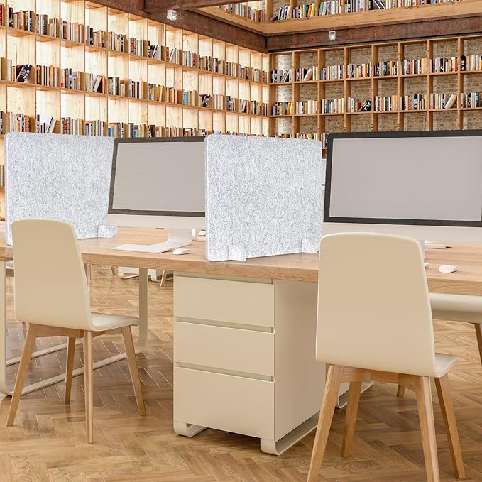 AMUSIGHT 2 Pack Acoustic Desk Dividers - Image 7