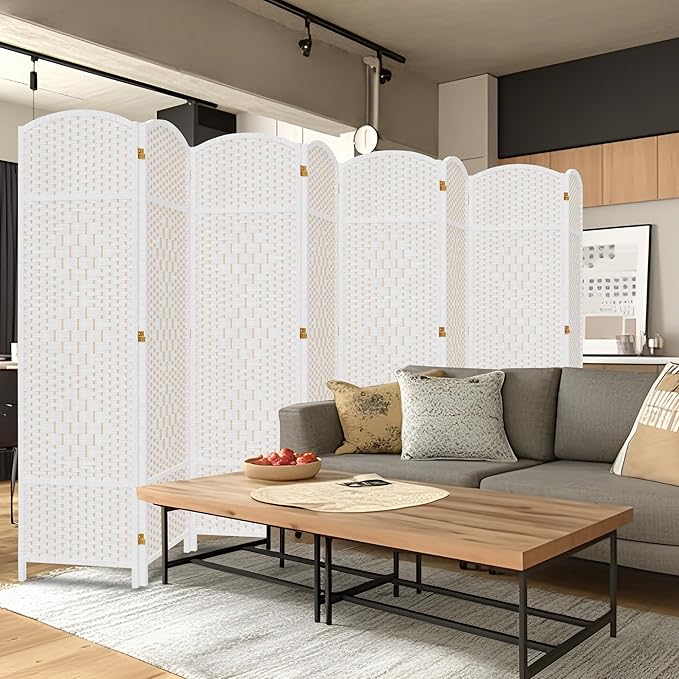 DURASPACE 8 Panel Room Divider, 6ft Tall Folding Privacy Screen, 19.5" Wide - Image 2