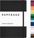 PAPERAGE Dotted Journal Notebook, 160 Pages, Medium 5.6 in x 8 in by PAPERAGE