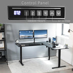 VIVO Electric Corner 63 x 55 inch L-Shaped Standing Desk, Memory Height - Image 5
