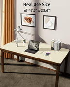 YSAGi Leather Desk Protector, Office Mat, Large Mouse Mat, Non-Slip PU Leather - Image 3