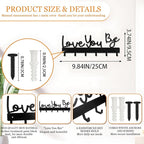 Key Holder for Wall, Key Hooks Organizer Hanger Rack Wall Mounted - Image 2