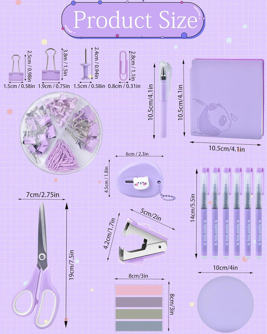 purple desk accessories and organizers with desk organizer, package contents